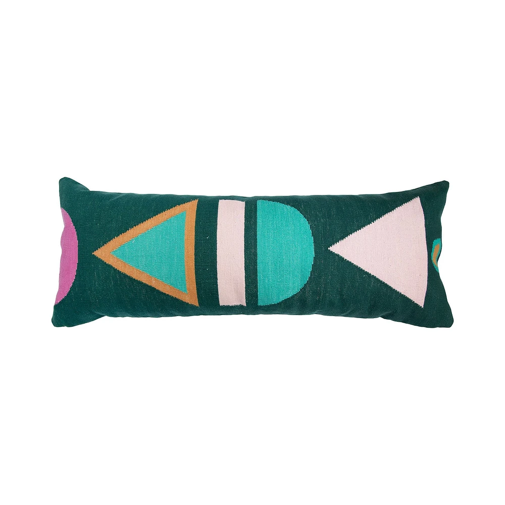 Leah Singh DANA XL LUMBAR PILLOW  EMERALD