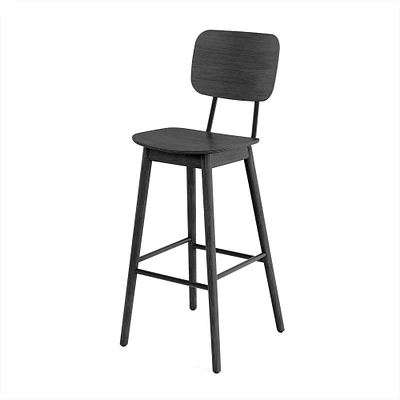 Kari Bar Stool, Black Oak