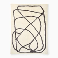 Scribble Shag Rug, Slate, 5x8