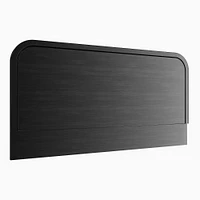 Wood Wall Mounted Headboard, Black, Full