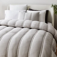 Tencel Plush Full/Queen Comforter, White