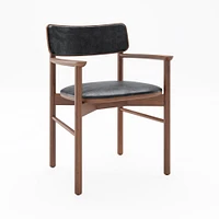 Sadove Arm Chair, Walnut, Jet