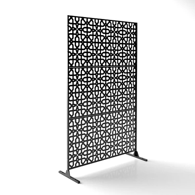 Decorative Privacy Screen, Parilla, Black