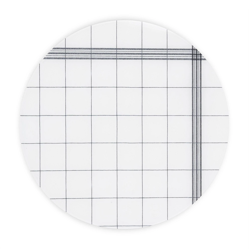 Miller French Check Placemat, Circle