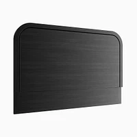 Wood Wall Mounted Headboard, Black, Full