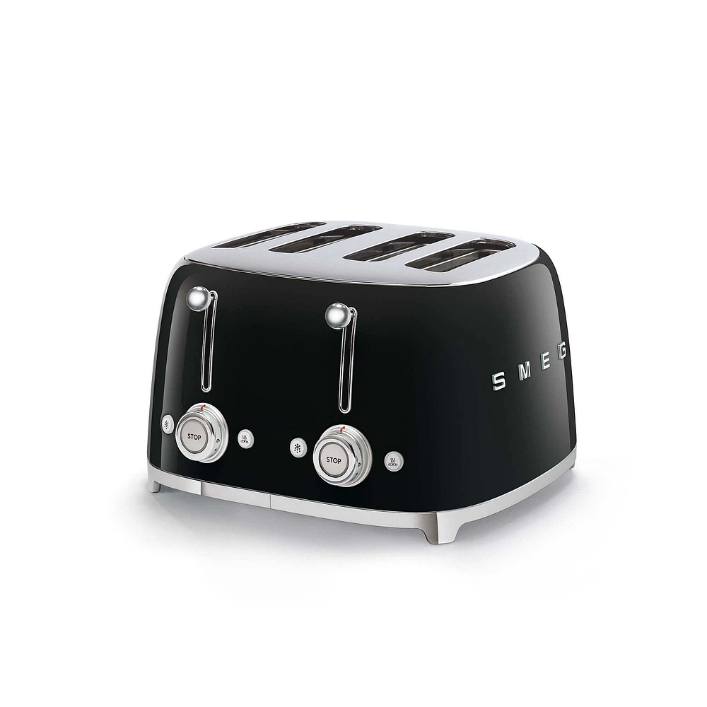 Smeg 4-Slice Toaster, Black