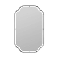 Floating Frame Wall Mirror, Gold, 22"Wx34"H