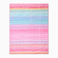 Striated Ombre Quilt, Multi, Twin