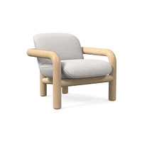 Benson Chair Poly Yarn Dyed Linen Weave Alabaster Blonde