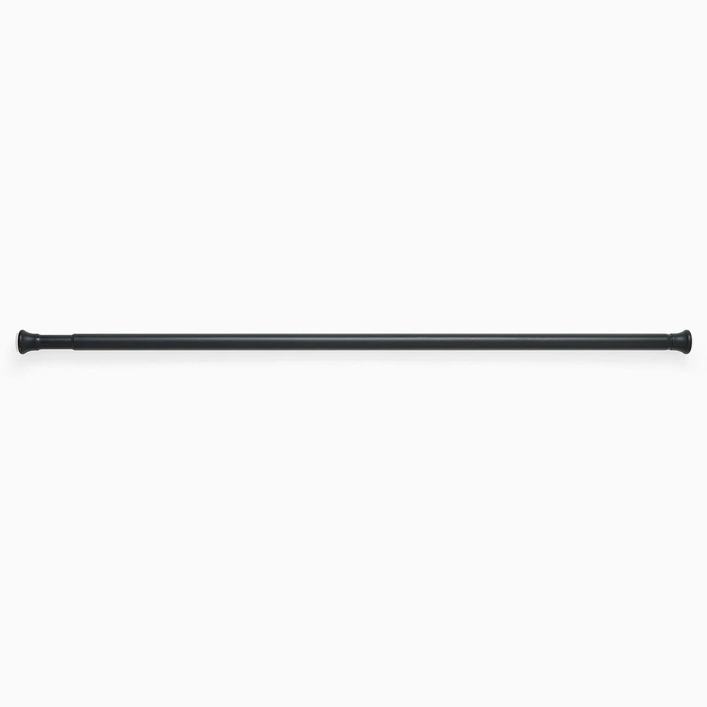 Chip & Dent: Metal Shower Curtain Rod, Matte Black