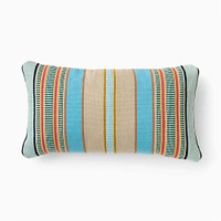 Outdoor La Raya Pillow, Cobalt, 12x21