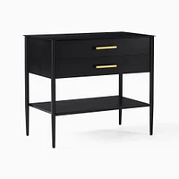 Open Box: Metalwork Storage Grand Nightstand, Hot Rolled Steel