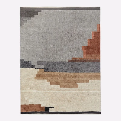 Fieldscape Shag Rug, 5x8, Neutral