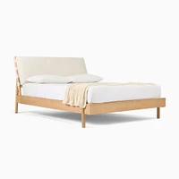 Mckinley Bed, Queen, Blonde, Perf. Yarn Dyed Linen Weave, Alabaster