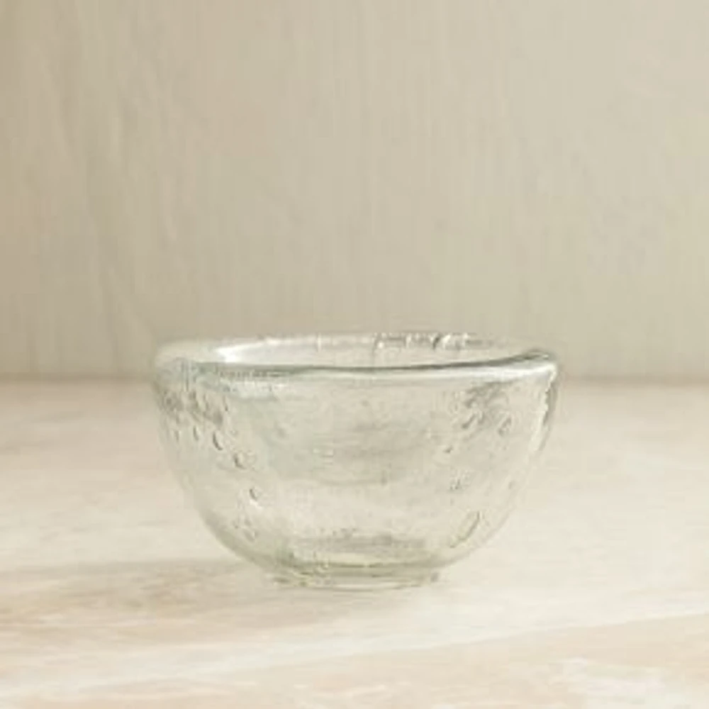 Mila Glass Nut Bowl, Clear