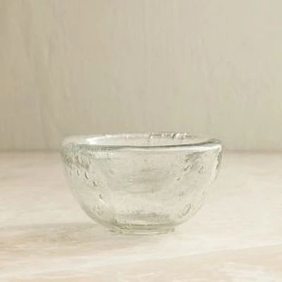 Mila Glass Nut Bowl, Clear