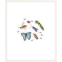 Bugs By Lanas Shop, Framed Giclee Print, White 12x15