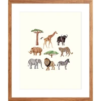 Safari By Lanas Shop, Framed Giclee Print, White 12x15