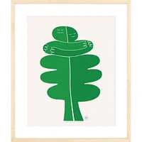 Tree Hug By CDR, Framed Giclee Print, White12x15