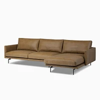 Augustin 2-Piece Sectional Sofa w/ Left Arm Chaise, Omari Natural