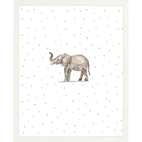 Elephant By Lanas Shop, Framed Giclee Print, White 12x15