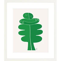 Tree Hug By CDR, Framed Giclee Print, White12x15