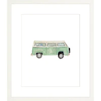 Van By Lanas Shop, Framed Giclee Print, White 12x15