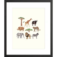 Safari By Lanas Shop, Framed Giclee Print, White 12x15