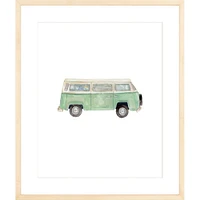 Van By Lanas Shop, Framed Giclee Print, White 12x15