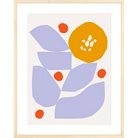 Abstract Floral By Ampersand Design Studio, Framed Giclee Print, White 12x15