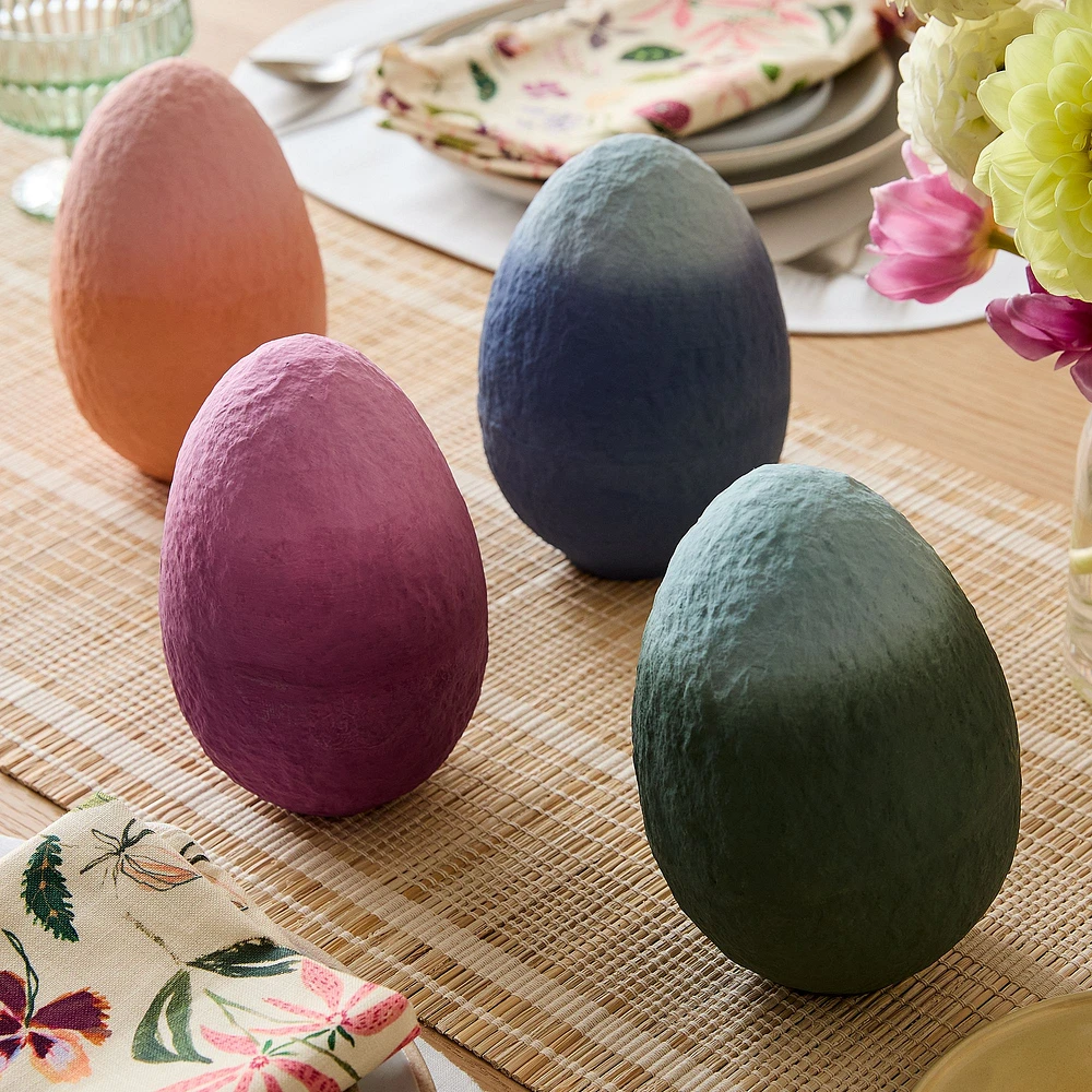 Easter Paper Mache Eggs, Multi, Small, Set of 4