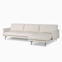 Augustin 2-Piece Sectional Sofa w/ Left Arm Chaise, Omari Natural