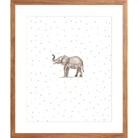 Elephant By Lanas Shop, Framed Giclee Print, White 12x15