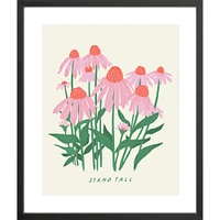 Stand Tall By Sally Murphy Design, Framed Giclee Print, White 11x14