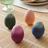 Easter Paper Mache Eggs, Multi, Small, Set of 4