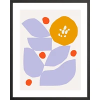 Abstract Floral By Ampersand Design Studio, Framed Giclee Print, White 12x15