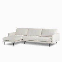 Augustin 2-Piece Sectional Sofa w/ Left Arm Chaise, Omari Natural