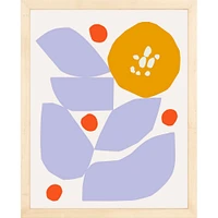 Abstract Floral By Ampersand Design Studio, Framed Giclee Print, White 12x15