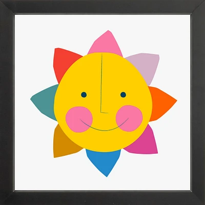 Sun By Ampersand Design Studio, Framed Giclee Print, White 11x11