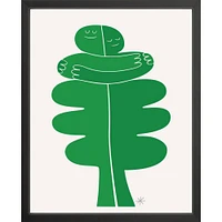 Tree Hug By CDR, Framed Giclee Print, White12x15