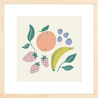 Fruits By Sally Murphy Design, Framed Giclee Print, White 11x11