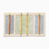 Colorblock Pop Bath Mat, Blue