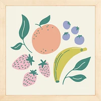 Fruits By Sally Murphy Design, Framed Giclee Print, White 11x11