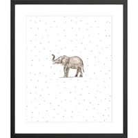 Elephant By Lanas Shop, Framed Giclee Print, White 12x15