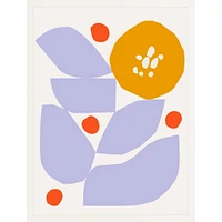 Abstract Floral By Ampersand Design Studio, Framed Giclee Print, White 12x15