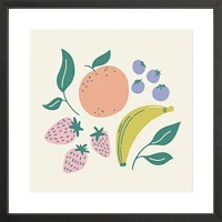 Fruits By Sally Murphy Design, Framed Giclee Print, White 11x11