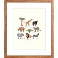 Safari By Lanas Shop, Framed Giclee Print, White 12x15