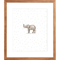 Elephant By Lanas Shop, Framed Giclee Print, White 12x15