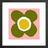 Modfloral By Ampersand Design Studio, Framed Giclee Print, Whitewash 11x11