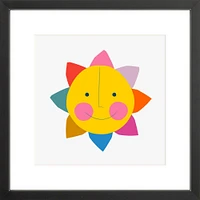 Sun By Ampersand Design Studio, Framed Giclee Print, White 11x11